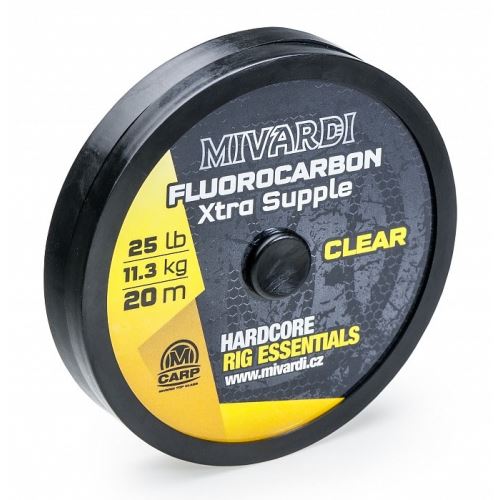 Mivardi Fluorocarbon Xtra Supple Číry 20 m