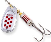 Zebco Rotačka Trophy Z-Swirl Strieborná Červené Bodky