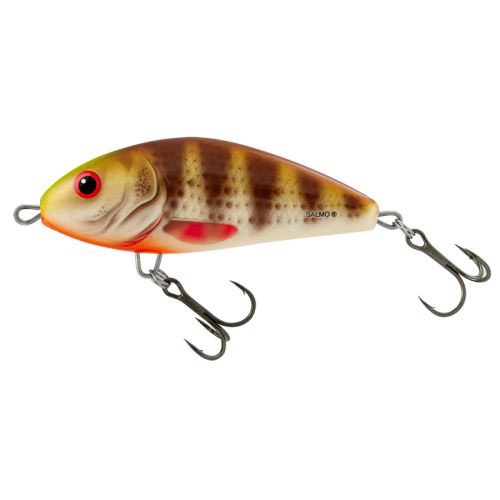 Salmo Wobler Fatso Sinking Spotted Brown Perch 12 cm