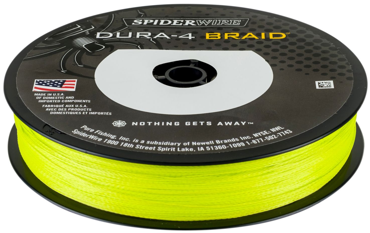 Spiderwire splietaná šnúra dura4 150 m yellow-priemer 0,20 mm / nosnosť 17 kg