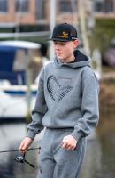 Savage Gear Mikina Junior Jaw Hoodie Grey Melange (4)