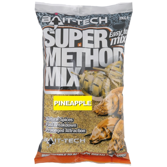 Bait-tech krmítková zmes super method mix 2 kg pineapple