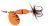 Kinetic Rotačka Fizz Orange/Black Ribbon