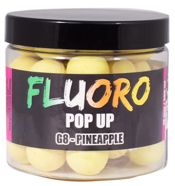 Lk baits pop-up fluoro g-8 pineapple - 200 ml 18 mm