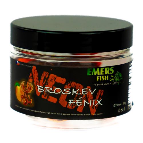 Emersfish Boilie Neonky Broskev Fénix 50 g