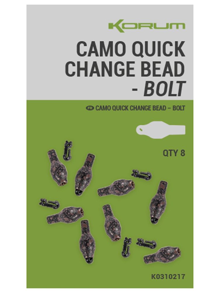 Korum rýchlovýmenné korálky camo quick change bead bolt