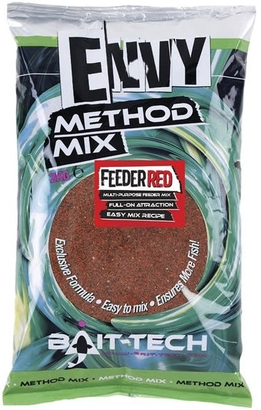 Bait-tech krmítková zmes envy method mix feeder red  2 kg