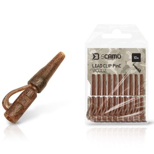 Delphin Závesky sCAMO PinC WOODZ Klip Na Olovo 10 ks