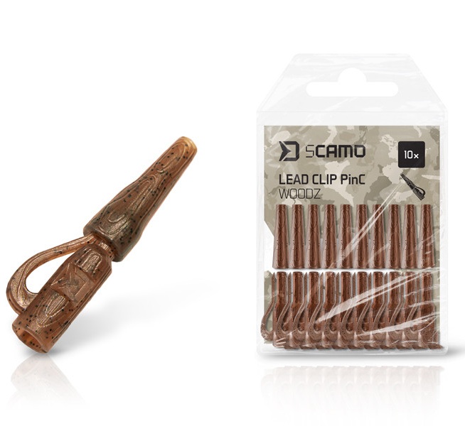 E-shop Delphin závesky scamo pinc woodz klip na olovo 10 ks