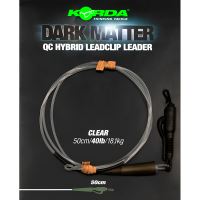 Korda Koncová Montáž Dark Matter Leader QC Hybrid Clip 50 cm 18,1 kg (1)