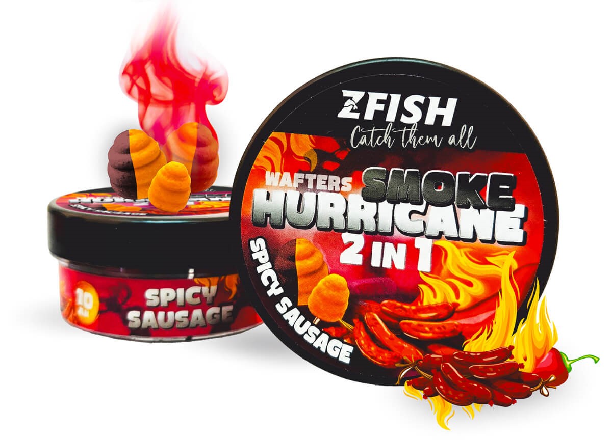 E-shop Zfish wafters smoke huricane 2in1 8-10 mm 30 g - spice sousage