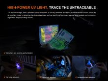 Fenix ​​Nabíjacia Baterka UV E06R Tyrkysová (8)