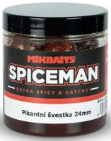 Mikbaits Boilie V Dipe Spiceman  Pikantná Slivka 250 ml - 24 mm