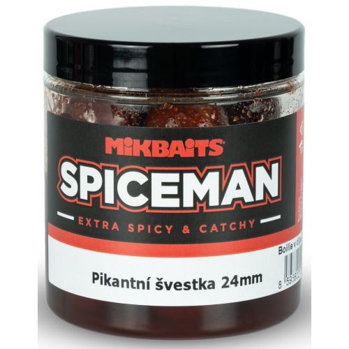 Mikbaits Boilie V Dipe Spiceman  Pikantná Slivka 250 ml