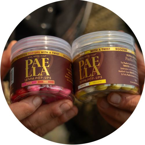 One More Cast Plávajúce Boilie Boosted Fluoro Pop-Ups Paella 70 g 14 mm