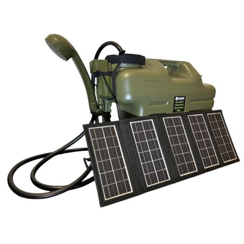 Holdcarp Kanister So Sprchou Rechargeable Camping Shower 18L + Solar 10W