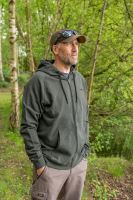 Avid Carp Mikina Bearing Zip Hoodie Green (6)