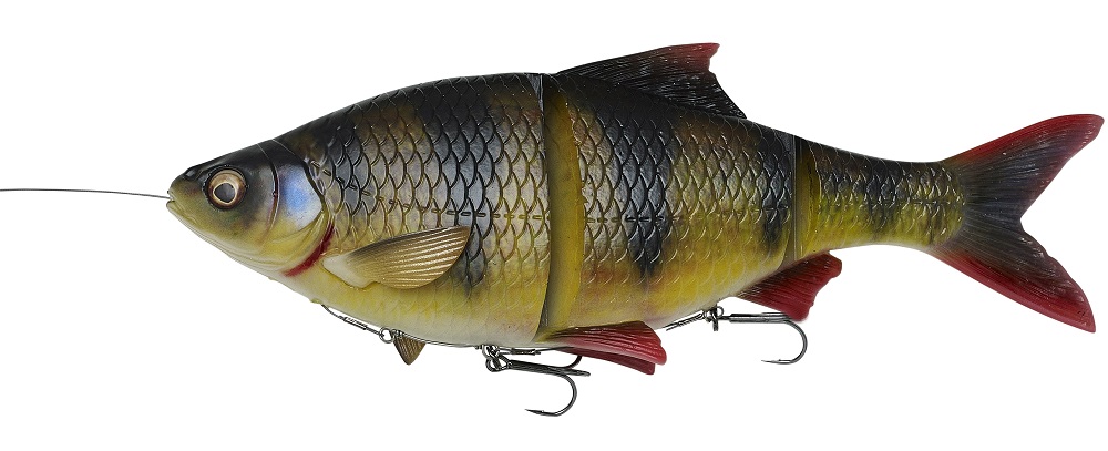 Savage gear gumová nástraha 4d line thru roach perch - 18 cm 86 g