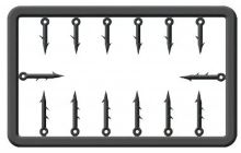 Cralusso Tŕň Plastic Bait Spike 14 ks - 9 +13 mm