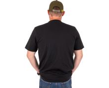 Black Cat Tričko Distressed Logo Black Tee (1)