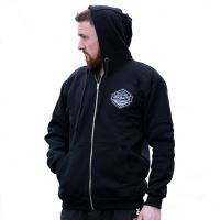 Mikbaits Mikina Team Čierna S Kapucňou-XXL