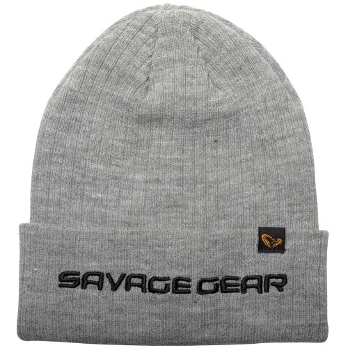 Savage Gear Čiapka Fold Up Beanie One Size Light Grey Melange