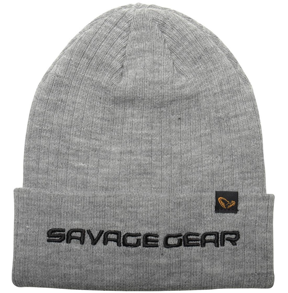 Savage gear čiapka fold up beanie one size light grey melange