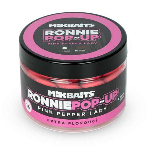 Mikbaits Plávajúce Boilie Ronnie Pink Pepper Lady 150 ml
