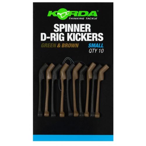 Korda Rovnátka Spinner D-Rig Kickers Zelená/Hnedá 10 ks