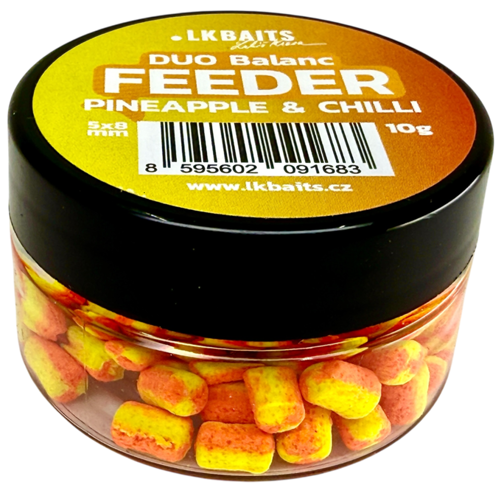 E-shop Lk baits duo balanc feeder 5x8 mm 10 g - pineapple a chilli