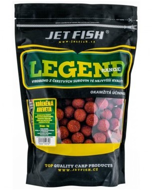 Jet fish boilie legend range korenená kreveta - 1 kg 20 mm