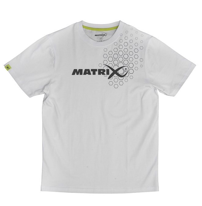 Matrix tričko white hex print t-shirt - s