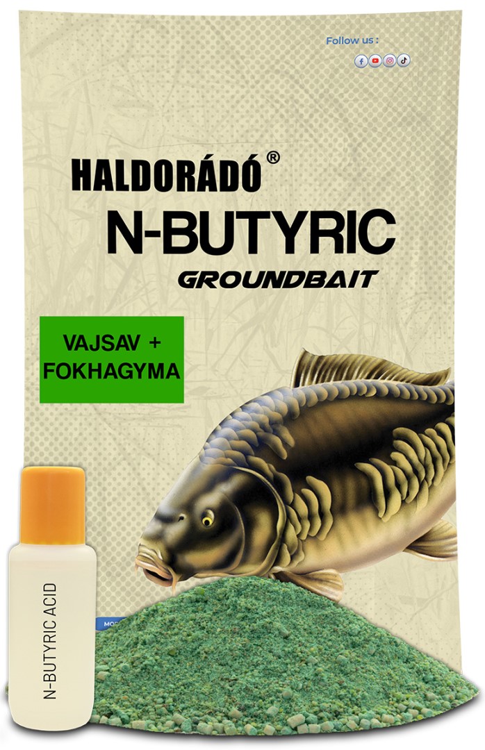 E-shop Haldorádó krmítková zmes n-butyric groundbait kyselina máselná 800 g + 50 ml aróma - cesnak