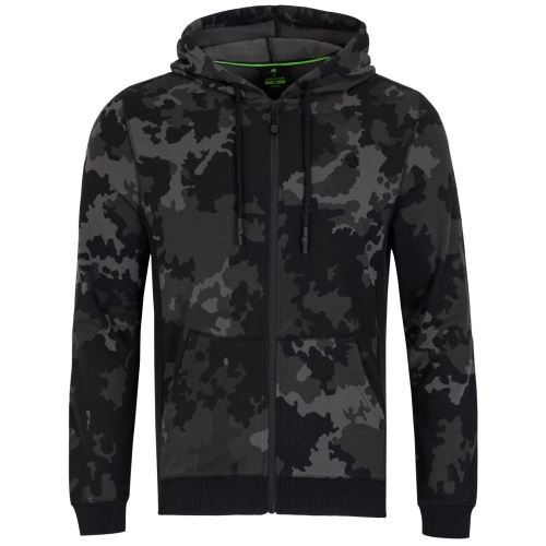 Korda Mikina Zip Hoodie Black Kamo