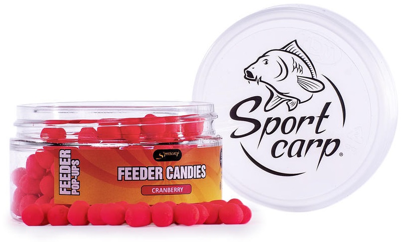 Sportcarp plávajúce nástrahy feeder candies 75 ml 8 mm-brusinka