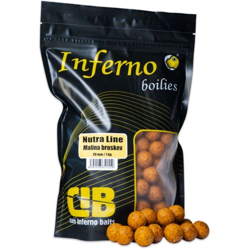 Carp Inferno Boilies Nutra Line Malina Broskyňa 1 kg 20 mm