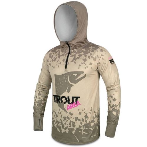 Delphin Tričko s Kapucňou UV ARMOR 50+ Trout