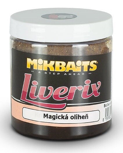 Mikbaits liverix boilie v dipe magická oliheň 250 g - 20 mm