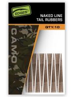 Fox Prevleky Na Závesky Edges Camo Naked Line Tail Rubbers 10 ks