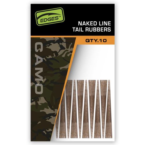 Fox Prevleky Na Závesky Edges Camo Naked Line Tail Rubbers 10 ks