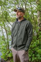 Avid Carp Mikina Bearing Zip Hoodie Green (7)