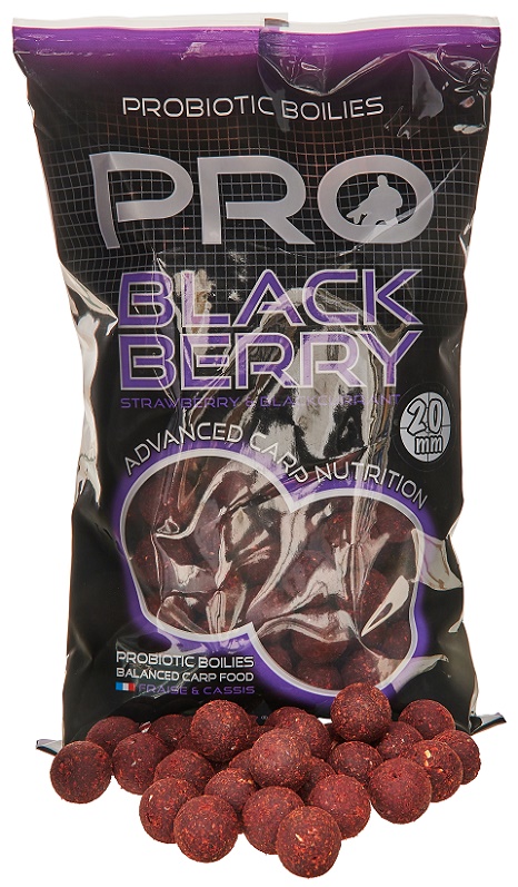 Starbaits boilies probiotic pro blackberry - 800 g 20 mm