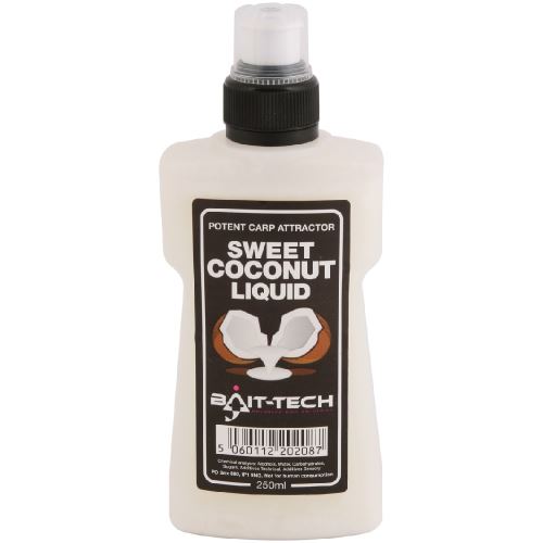 Bait-Tech Tekutý Posilovač Liquid Sweet Coconut 250 ml