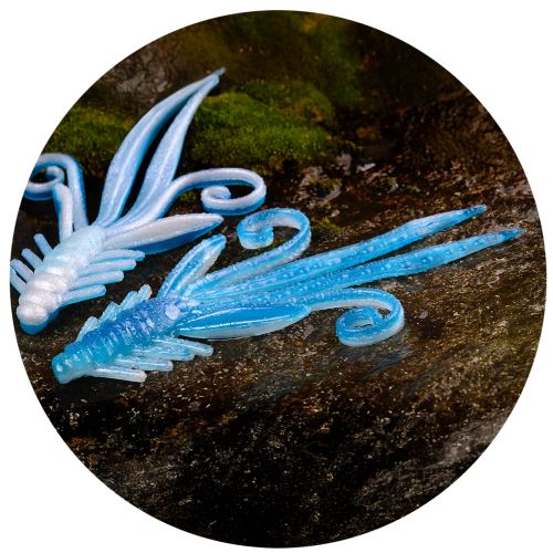 RedBass Gumová Nástraha Nymfa Blue/Silver - XXL 20 cm 33 g