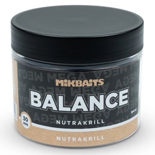 Mikbaits Vyvážené Boilie Mega Balance ManiaQ NutraKRILL 300 ml 30 mm