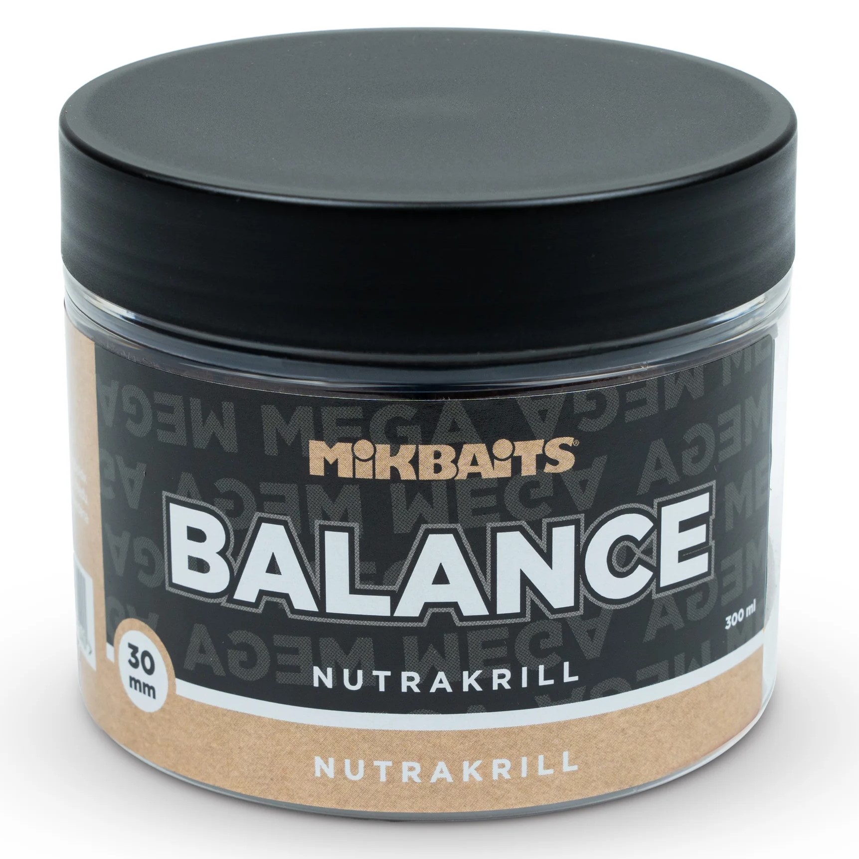 Mikbaits vyvážené boilie mega balance maniaq nutrakrill 300 ml 30 mm