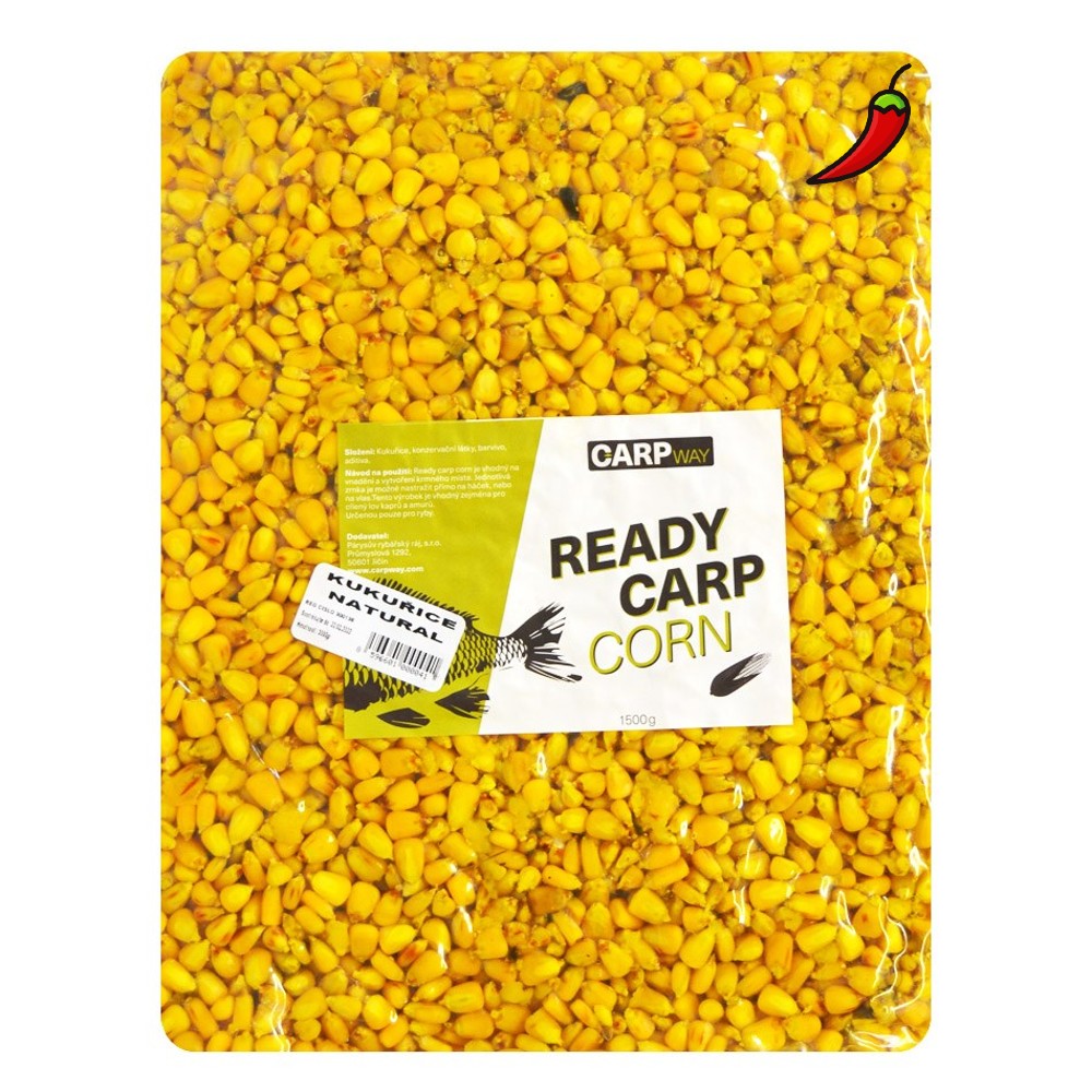 Carpway kukurica ready carp corn natural chilli - 3 kg