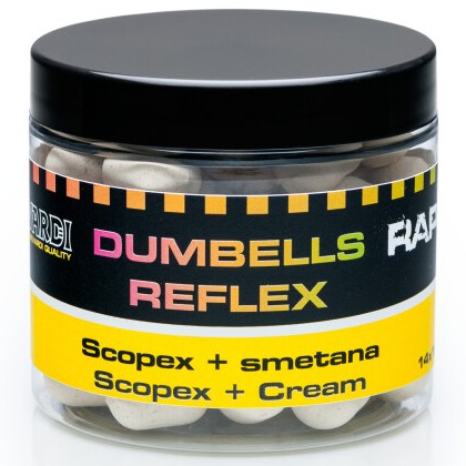 E-shop Mivardi plávajúce boilies rapid dumbells reflex 70 g 18 mm - scopex + smotana
