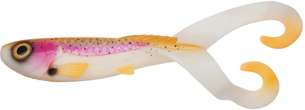 Abu garcia gumová nástraha beast twintail albino trout 21 cm 74 g 4 ks