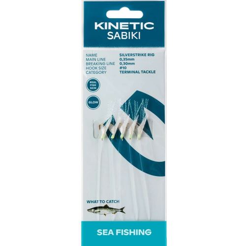 Kinetic Náväzec Sabiki SilverStrike Fishskin Flash 150 cm